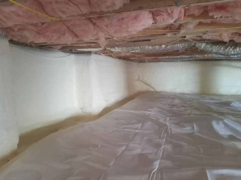 Crawl space encapsulation with closed-cell spray foam for Flat Roof Repair in Lake Wales